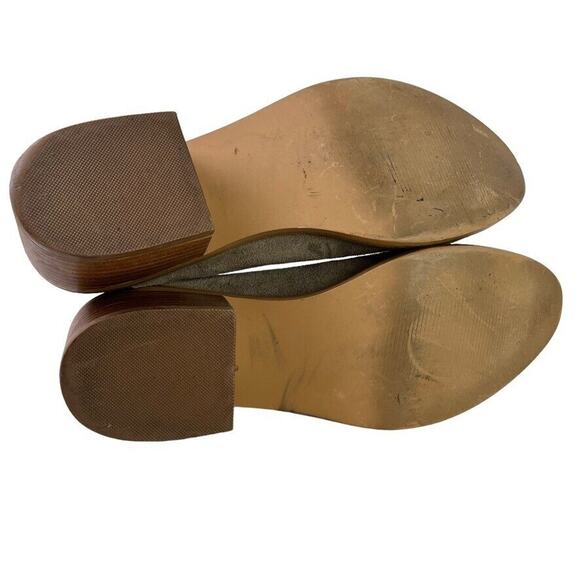 Steve Madden Lancaster Womens Taupe Gray Suede Leather Ankle Boots Booties sz 8 - Picture 15 of 16